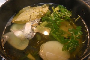 vegetable vermicelli clear soup
